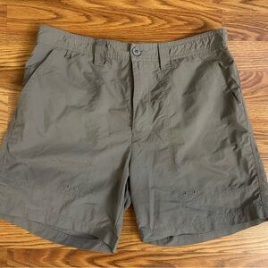 SSCO Southern Shirt Shorts Mens Large Gray Button Pockets